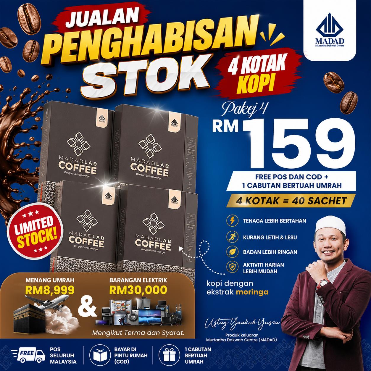 Pakej 4 Kopi Penghabisan Stok