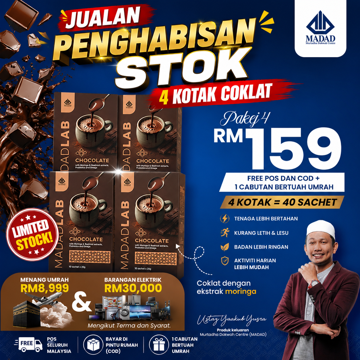 Pakej 4 Coklat Penghabisan Stok